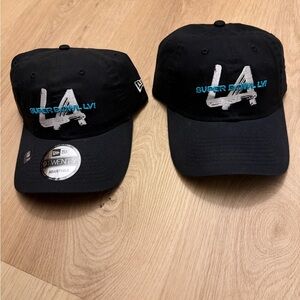 Black Super Bowl LVI Adjustable Cap